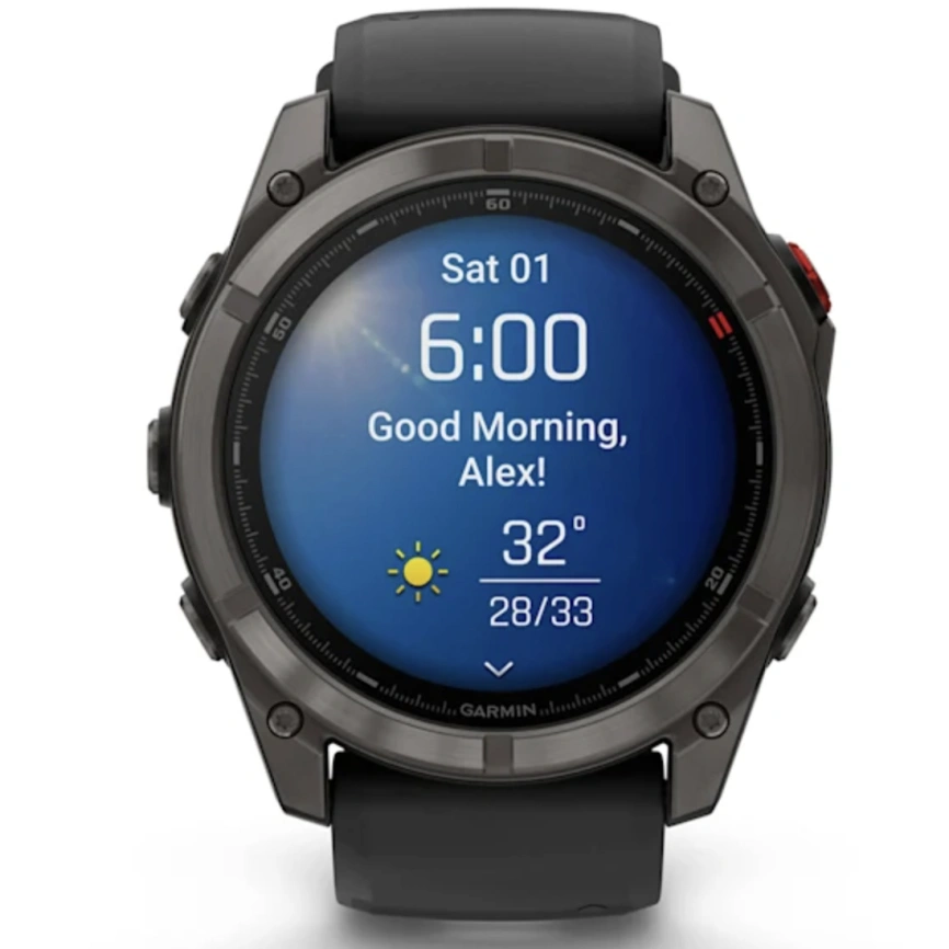 Смарт-часы Garmin Fenix 8 Pro 51mm Amoled Sapphire Lens Carbon Grey DLC Tinanium With Black/Pebble Gray (010-03199-01) фото 6