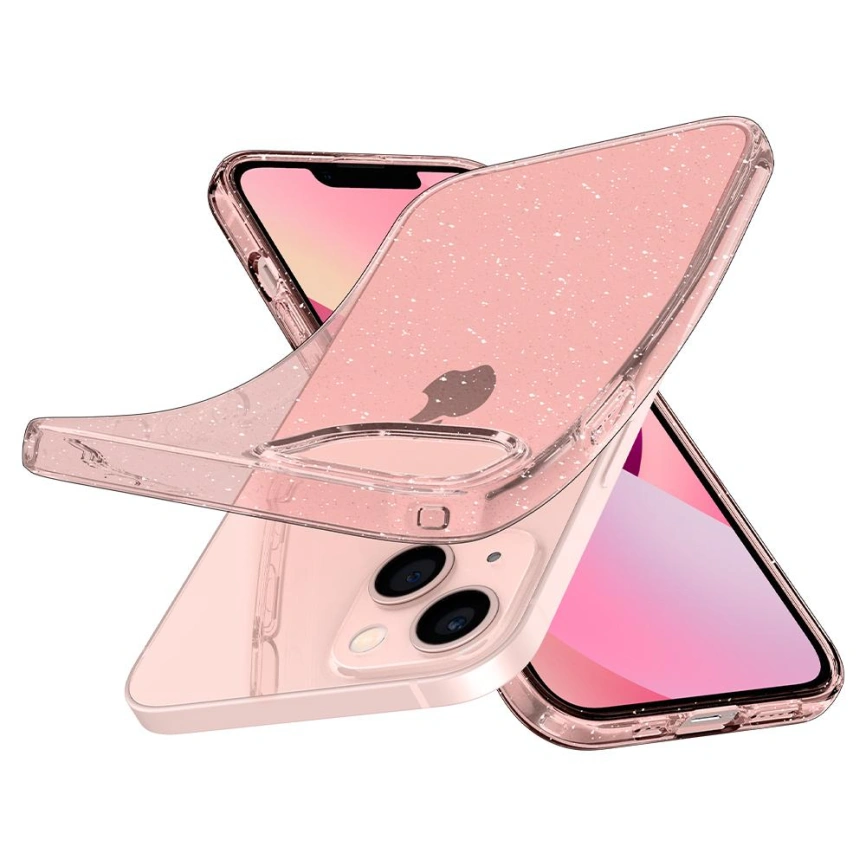 Чехол Spigen Liquid Crystal для iPhone 13 Mini (ACS03313) Glitter Rose фото 7
