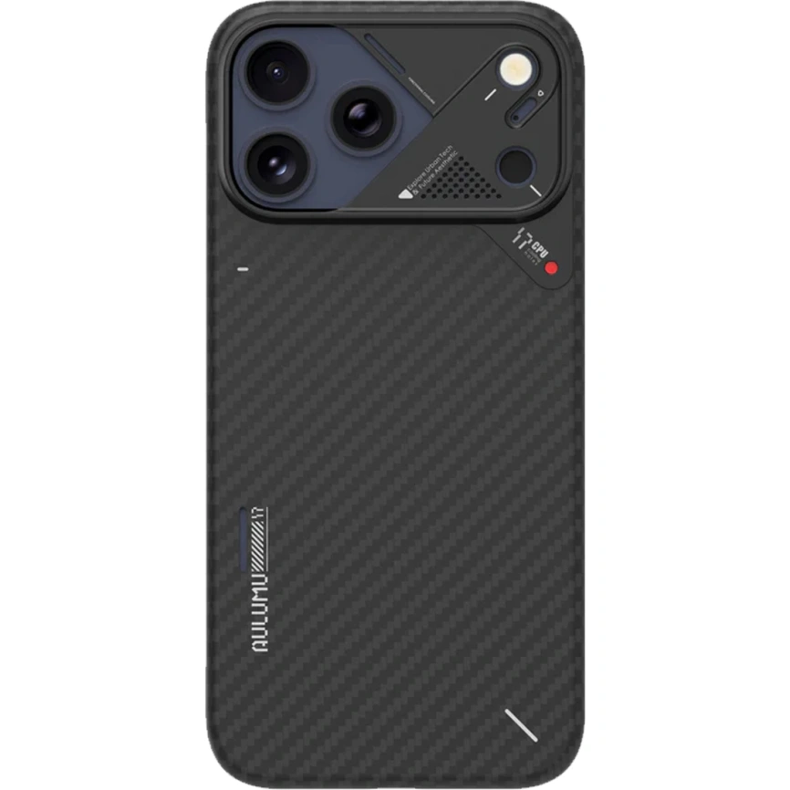 Чехол Aulumu A17 Aramid Fiber Case with MagSafe для iPhone 17 Pro Max Black фото 2