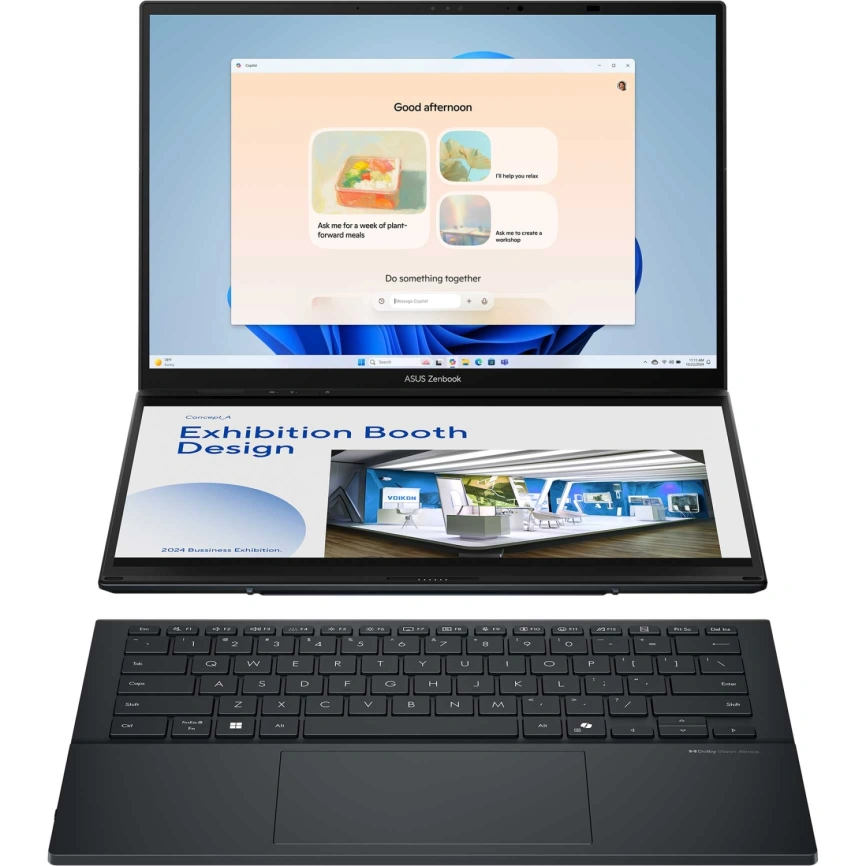 Ноутбук ASUS Zenbook Duo UX8406CA-QL211X 14 FHD OLED/ i9-285H Ultra/32GB/1TB SSD (90NB14X1-M00BD0) Inkwell Gray фото 5
