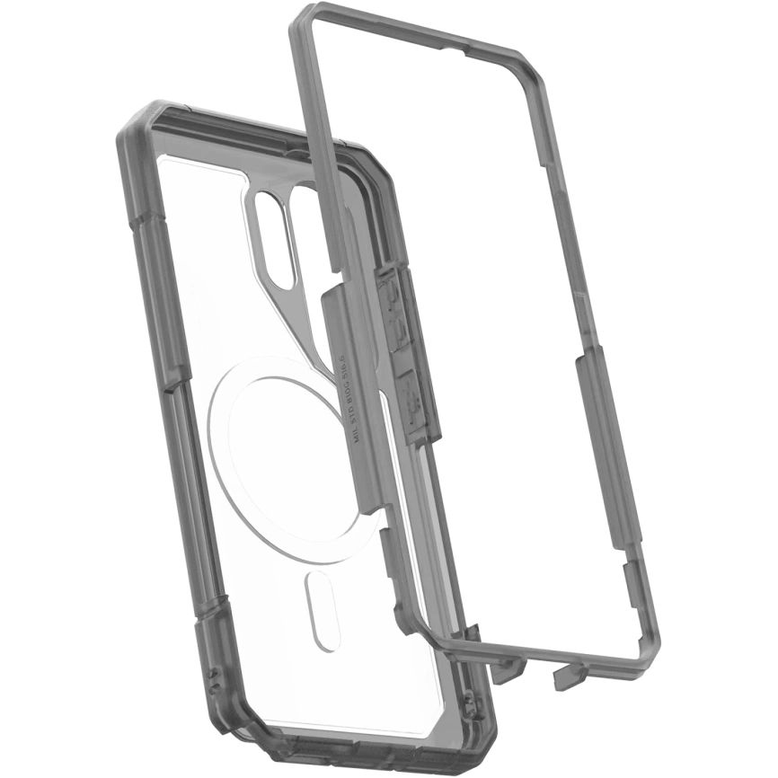 Чехол UAG Trooper Case with MagSafe для Samsung Galaxy S26 Ultra Clear/Ash (214516114G31) фото 5