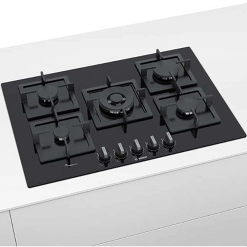 Газовая варочная панель Bosch Serie 6 PPQ7A6B20 Black фото 5