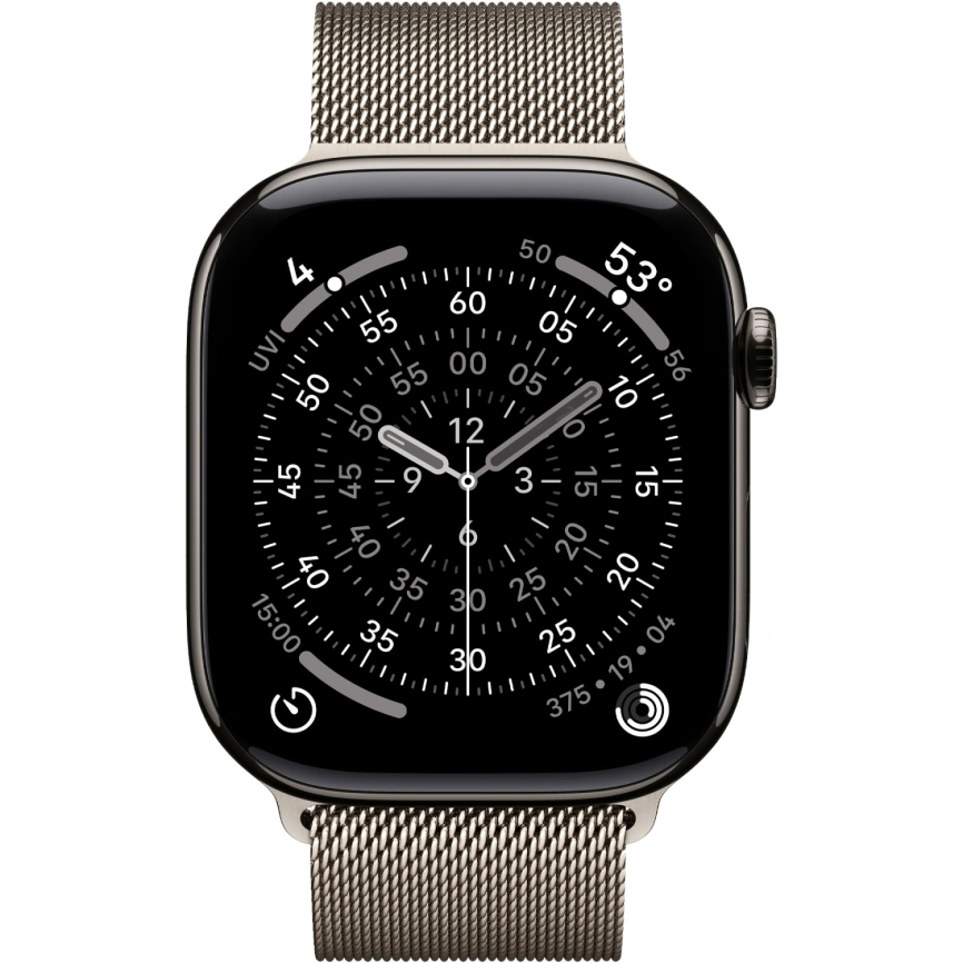 Смарт-часы Apple Watch Series 11 42mm Slate Titanium Case with Natural Milanese Loop фото 2