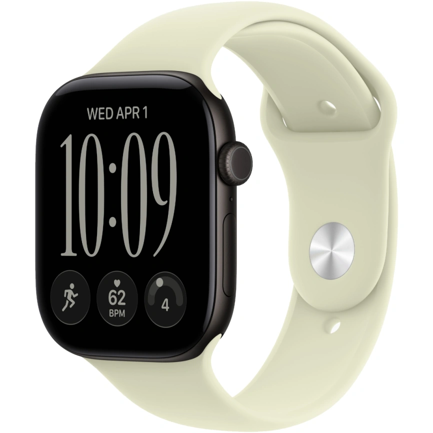 Смарт-часы Apple Watch Series 12 42mm Black Aluminum Case with Pale Succulent Sport Band S/M фото 1