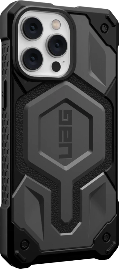 Чехол UAG Monarch Pro For MagSafe Series для iPhone 14 Pro Silver фото 6
