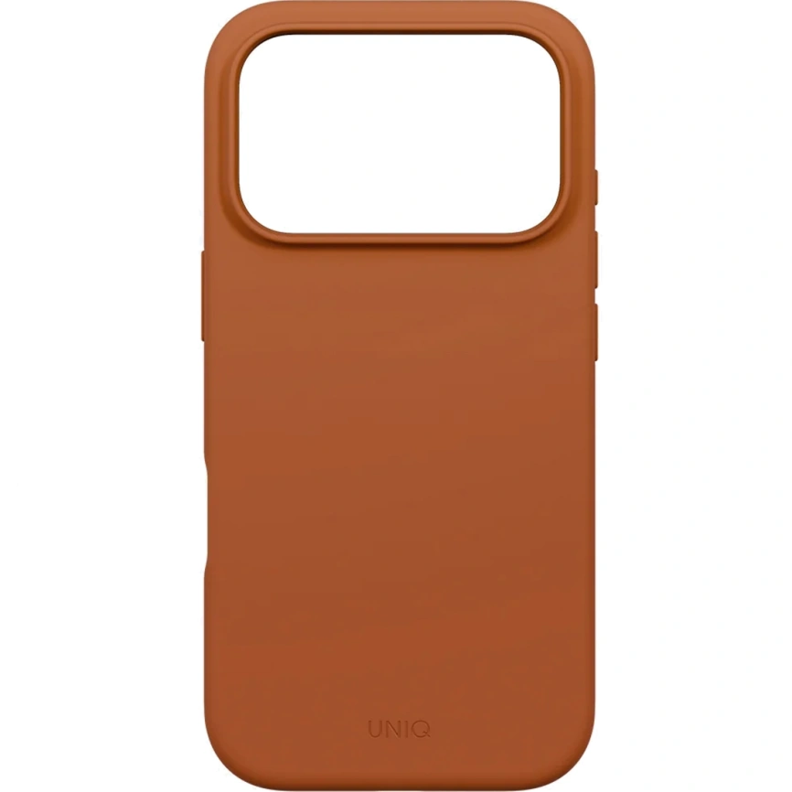 Чехол Uniq Lino Hybrid Silicone Case with MagClick для iPhone 17 Pro Max Sunset Orange фото 3