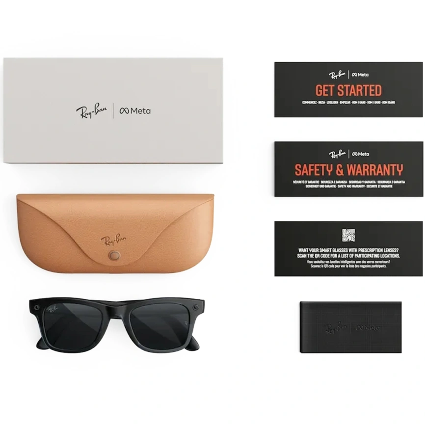 Умные очки Ray-Ban Wayfarer (Gen 3) Transparent Matte Ocean Blue Large Transitions Grey фото 7