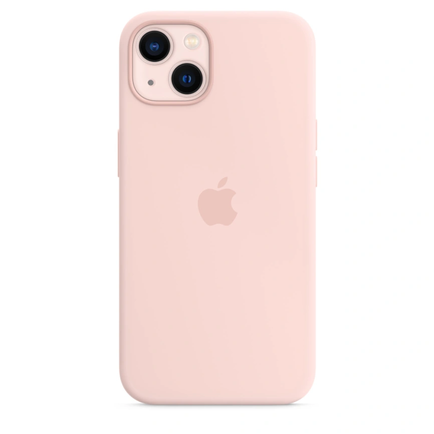 Силиконовый чехол Apple MagSafe для iPhone 13 Розовый мел фото 1