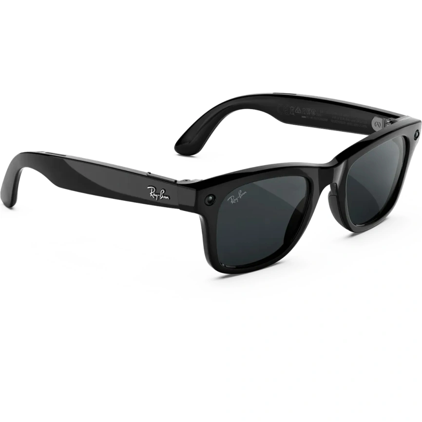 Умные очки Ray-Ban Wayfarer (Gen 3) Shiny Black Large Transitions Grey фото 5