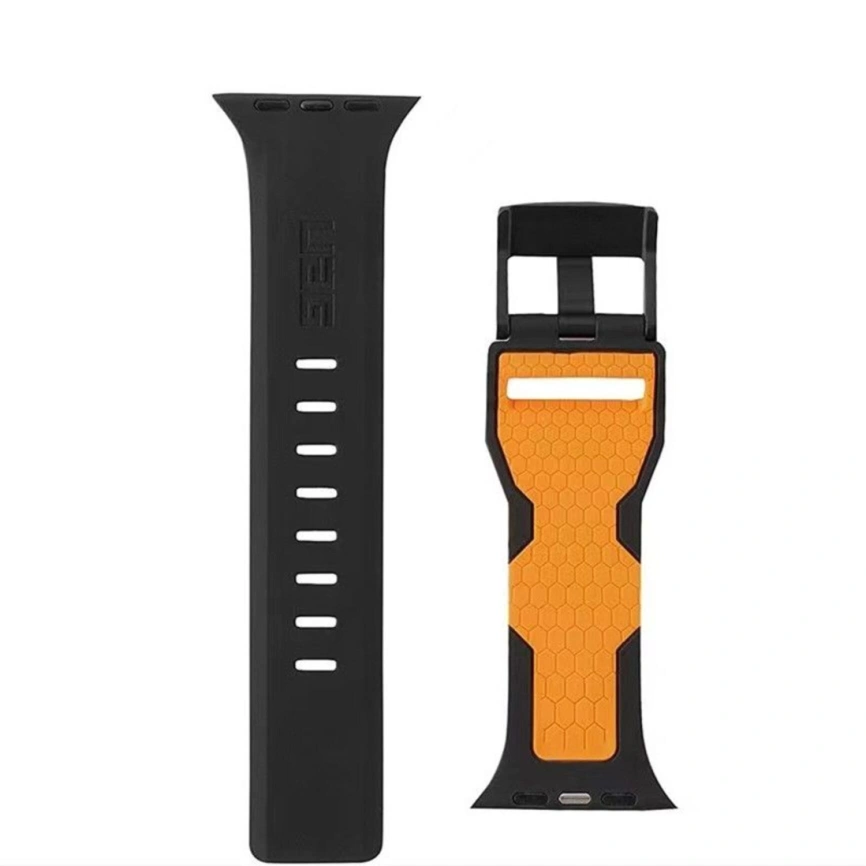 Ремешок UAG Civilian Strap 45mm Apple Watch Black/Orange (19148D114097) фото 3