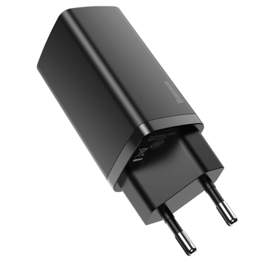 Сетевое зарядное устройство Baseus 65W USB-A/USB-C CCGAN2L-B01 Black фото 4