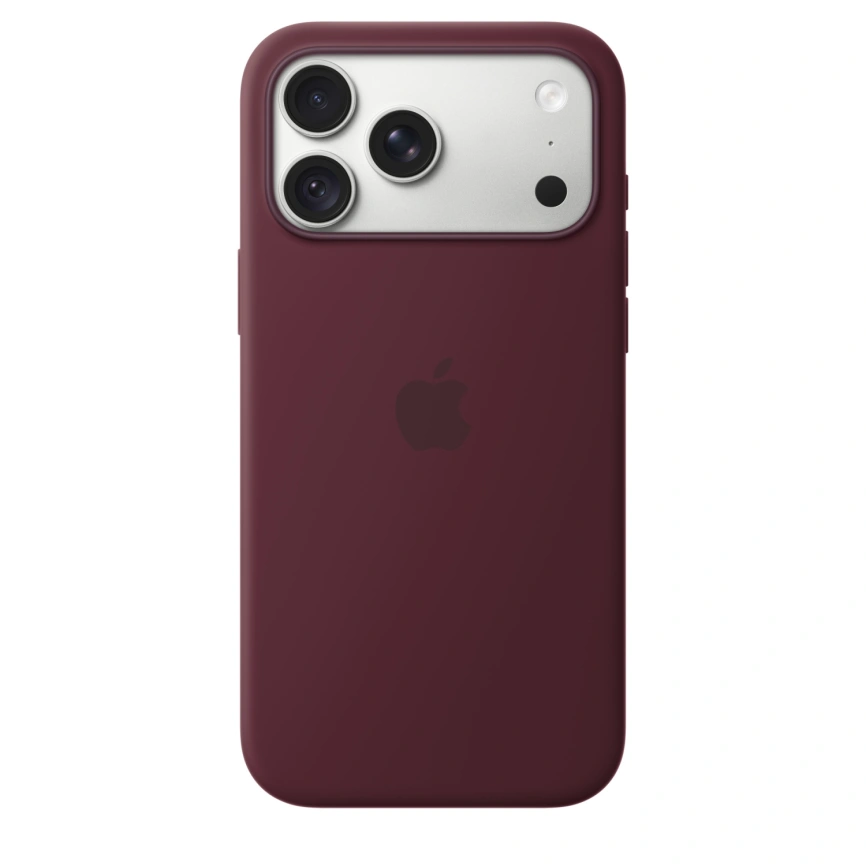 Чехол Apple Silicone Case with MagSafe для iPhone 18 Pro Max Burgundy (MK914) фото 2