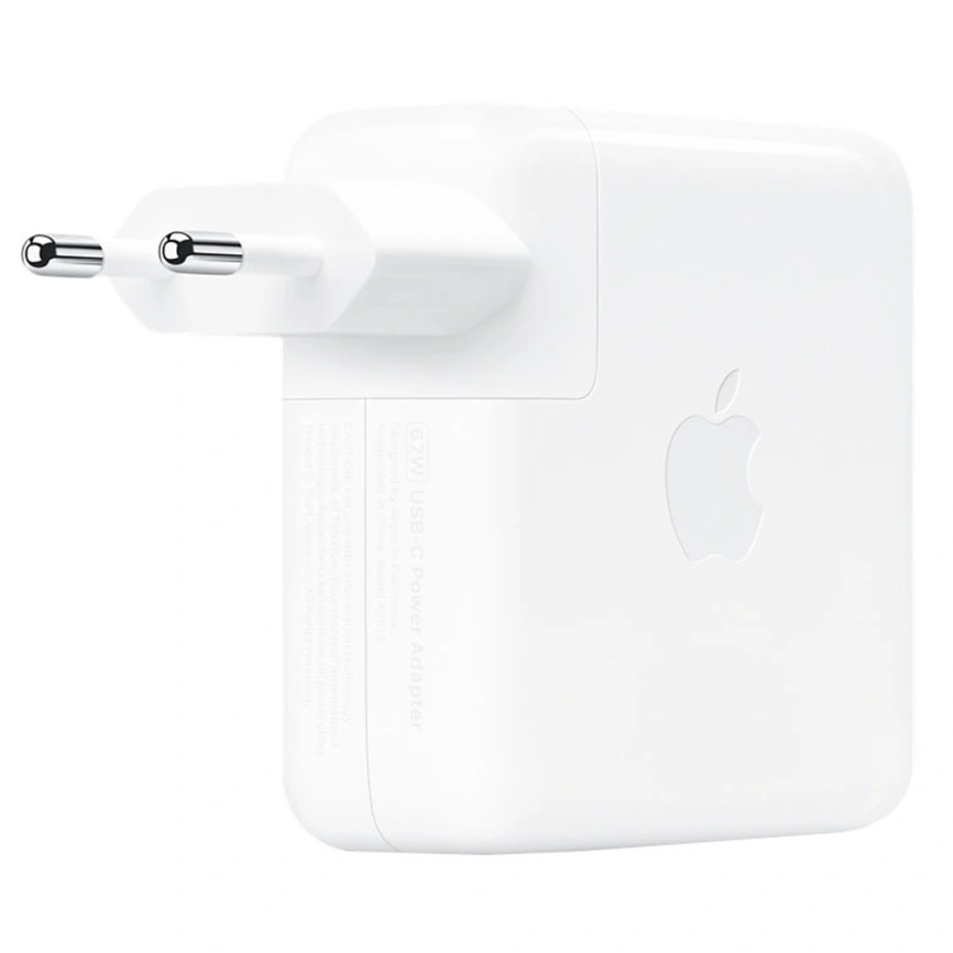 Сетевое зарядное устройство Apple 67W USB-C Power Adapter (MKU63) White фото 3