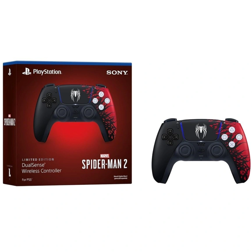 Джойстик беспроводной Sony DualSense для PS5 Spider Man 2 Limited Edition фото 4