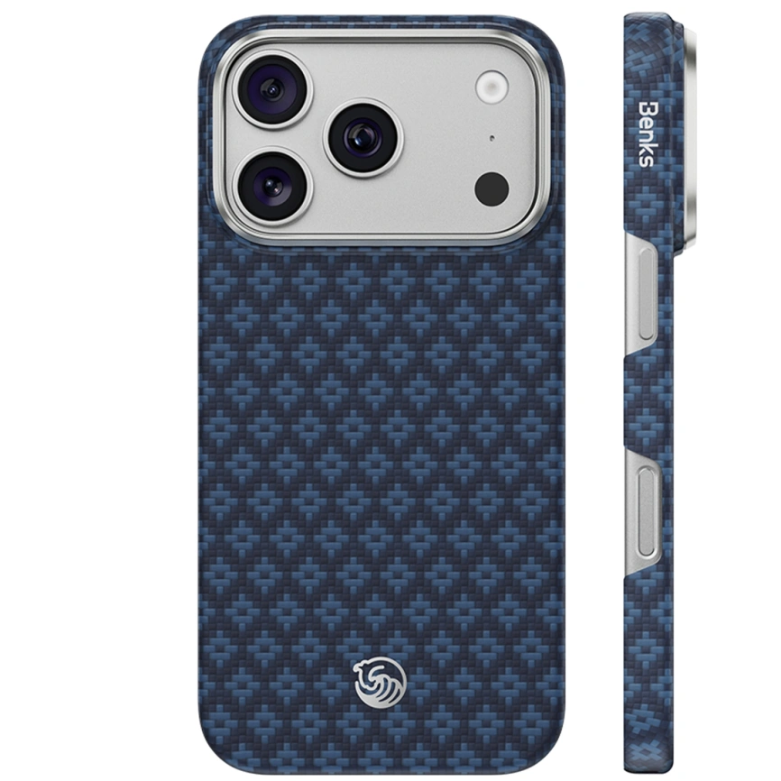 Чехол Benks ArmorGrid Air C1 Case Kevlar для iPhone 18 Pro Beyond Blue (C.K.FL.AP.BE.0072) фото 1