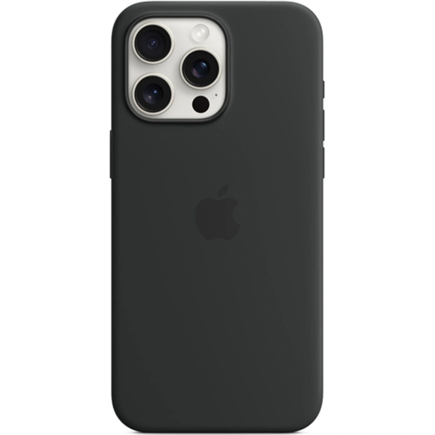 Силиконовый чехол Apple MagSafe для iPhone 15 Pro Black фото 2