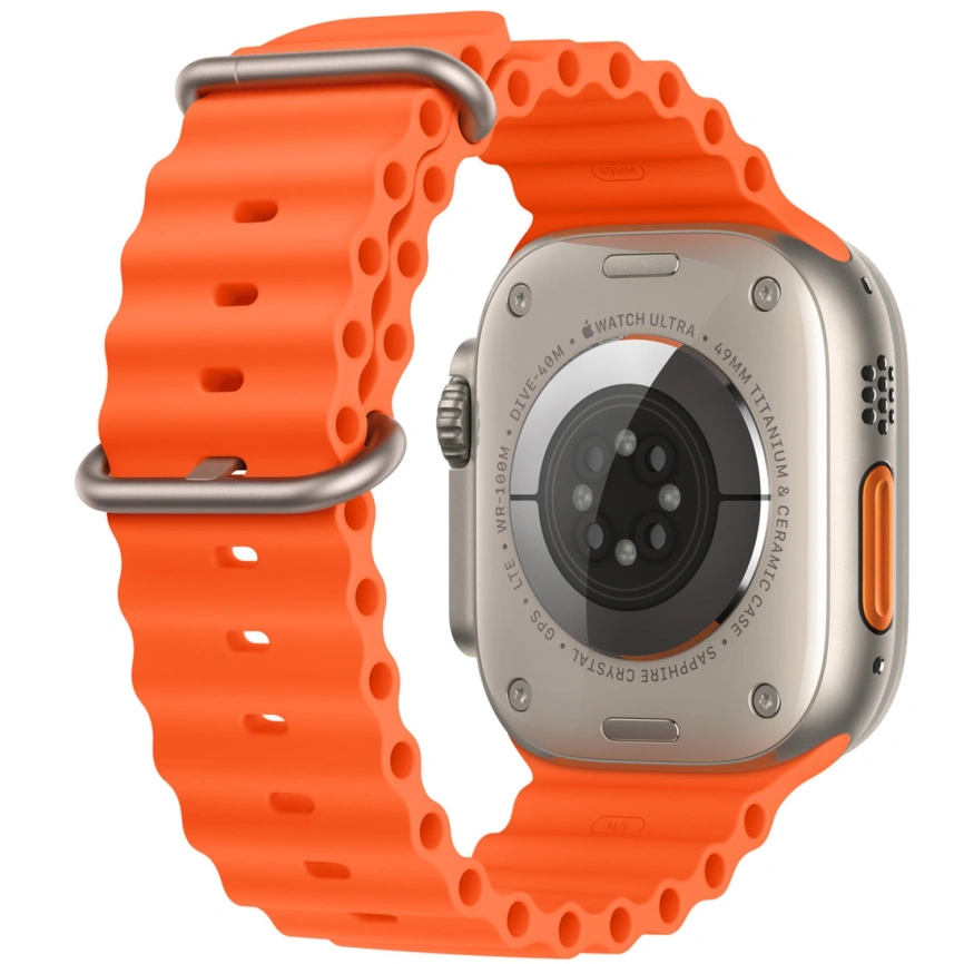 Ремешок Apple Watch Ultra 49mm Orange Ocean Band (MT653) фото 1