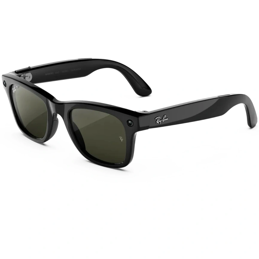 Умные очки Ray-Ban Wayfarer (Gen 3) Shiny Black Standard Green фото 1