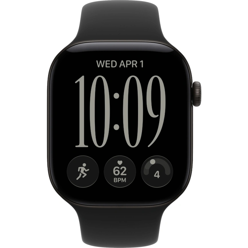 Смарт-часы Apple Watch Series 12 46mm Black Aluminum Case with Black Sport Band S/M фото 3