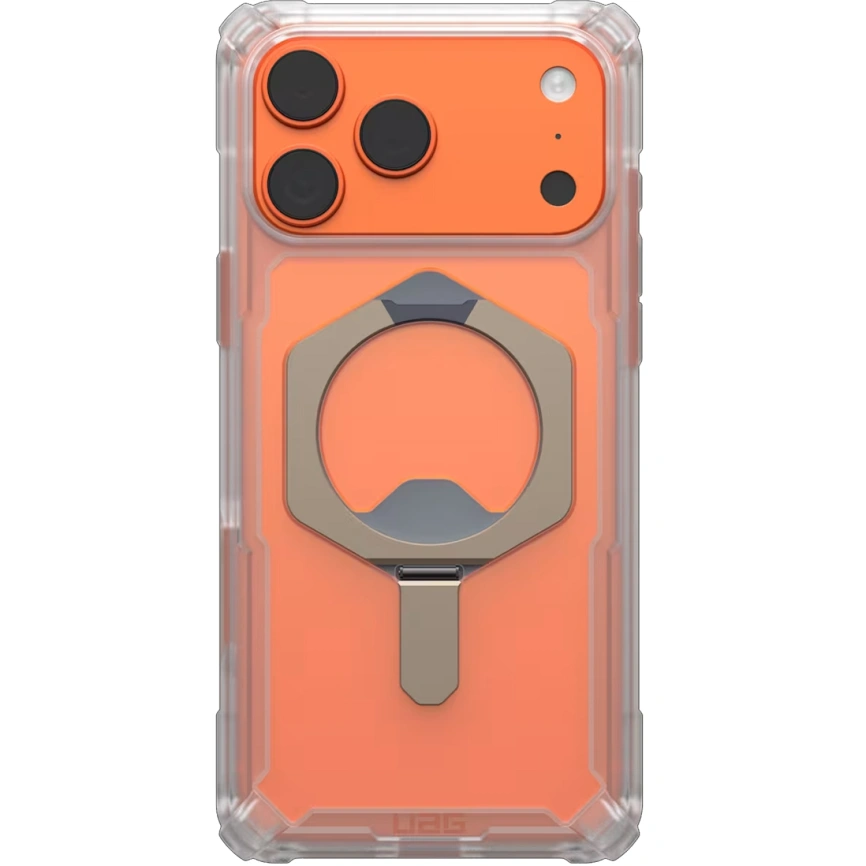 Чехол UAG MagSafe Plasma XTE Case для iPhone 17 Pro Max Clear/Titanium (114528114G36) фото 1