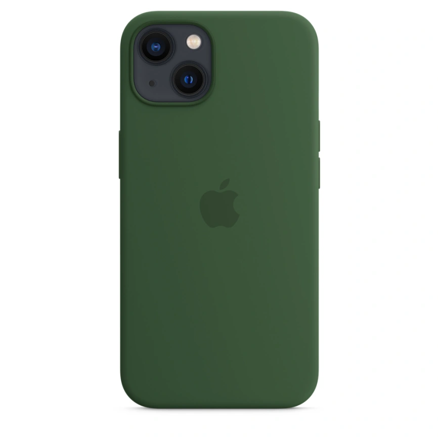 Силиконовый чехол Apple MagSafe для iPhone 13 Зелёный клевер фото 6