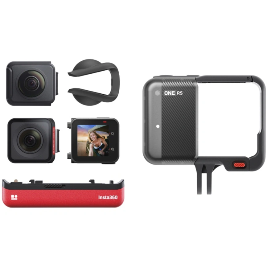 Экшн-камера Insta360 One RS Twin Black/Red фото 4