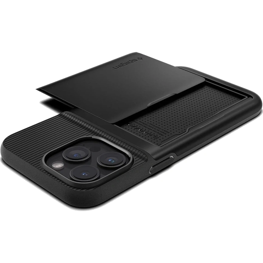 Чехол Spigen Slim Armor CS для iPhone 15 Pro Max (ACS06589) Black фото 10
