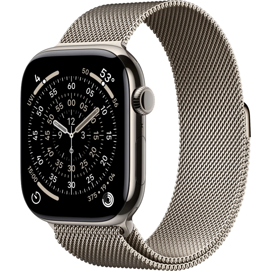 Смарт-часы Apple Watch Series 11 46mm Natural Titanium Case with Natural Milanese Loop фото 1