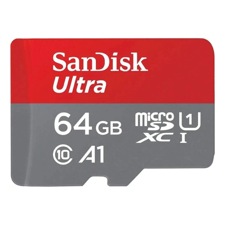 Карта памяти Sandisk Ultra 64GB MicroSDXC Class 10/UHS-1/A1 SDSQUAB-064G-GN6MN фото 1