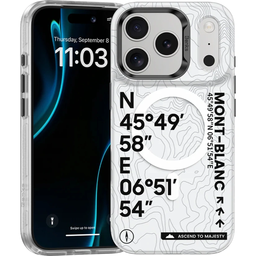Чехол Benks Phone Case with MagSafe для iPhone 17 Pro Mt. Blanc фото 5