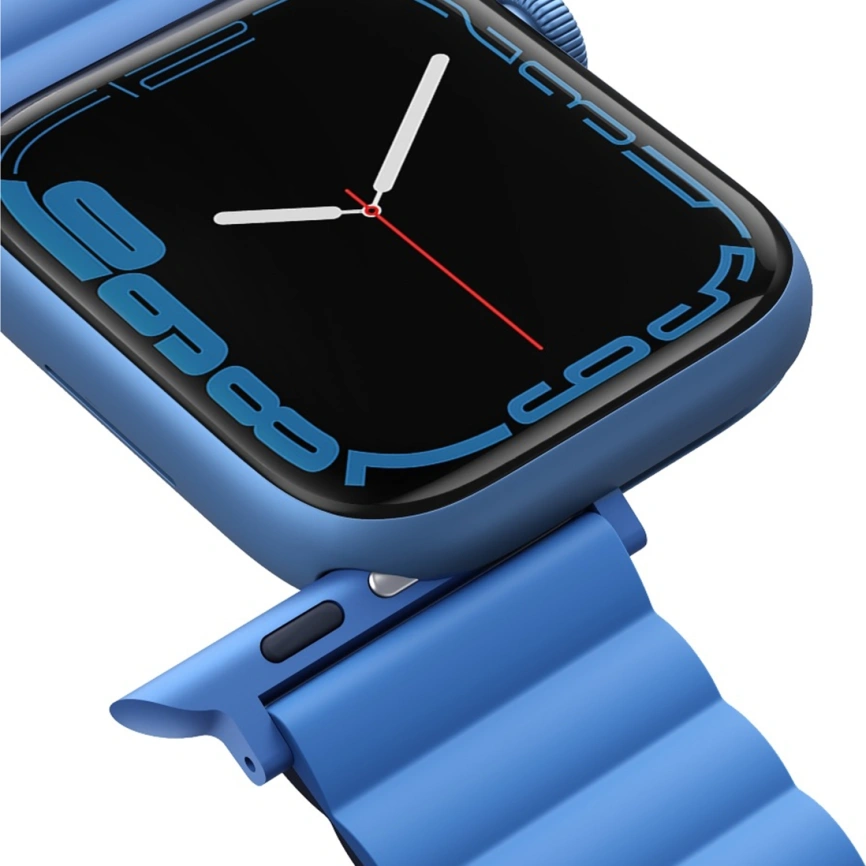 Ремешок Uniq Revix reversible Magnetic для Apple Watch 44/45/49 Blue/Black фото 6