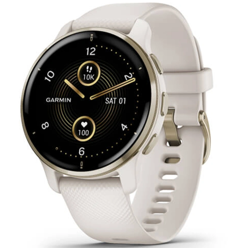 Умные часы Garmin Venu 2 Plus (010-02496-12) 43mm Cream Gold фото 1