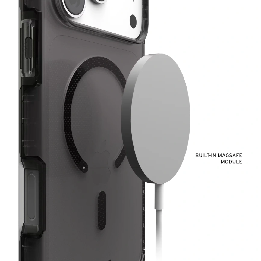 Чехол UAG MagSafe Plyo LT для iPhone 18 Pro Ash/Black (114593113140) фото 5