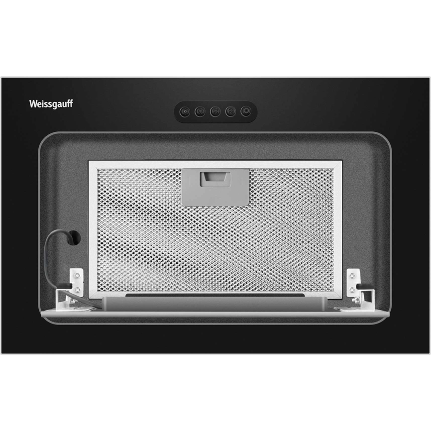Встраиваемая вытяжка Weissgauff AURA 456 PB Black Glass фото 4