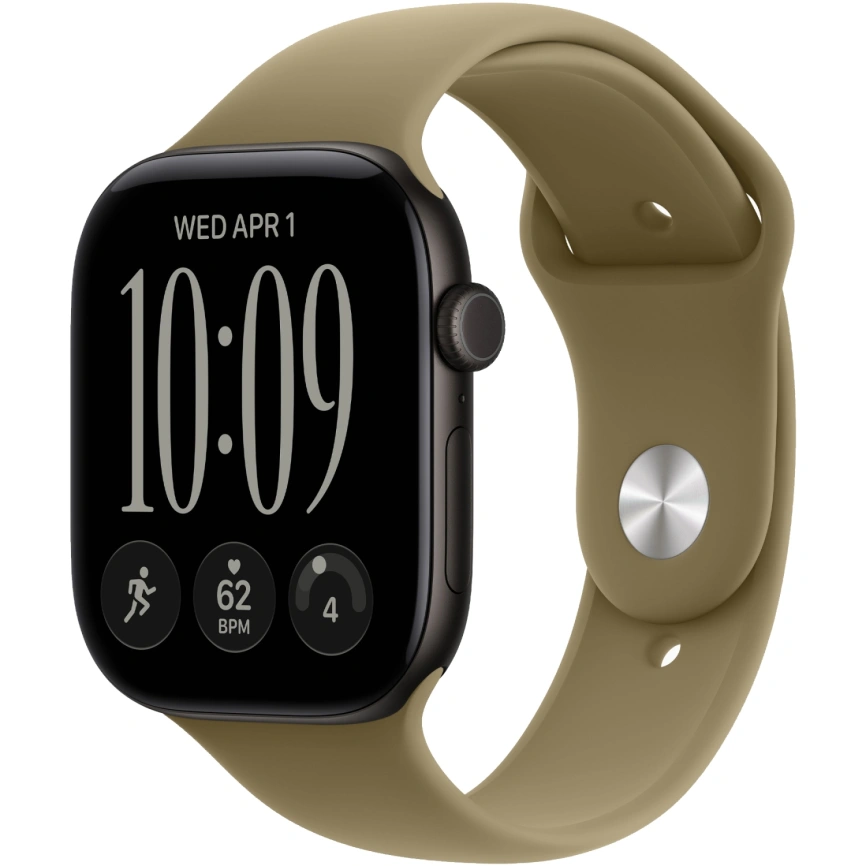 Смарт-часы Apple Watch Series 12 42mm Black Aluminum Case with Olive Sport Band M/L фото 1