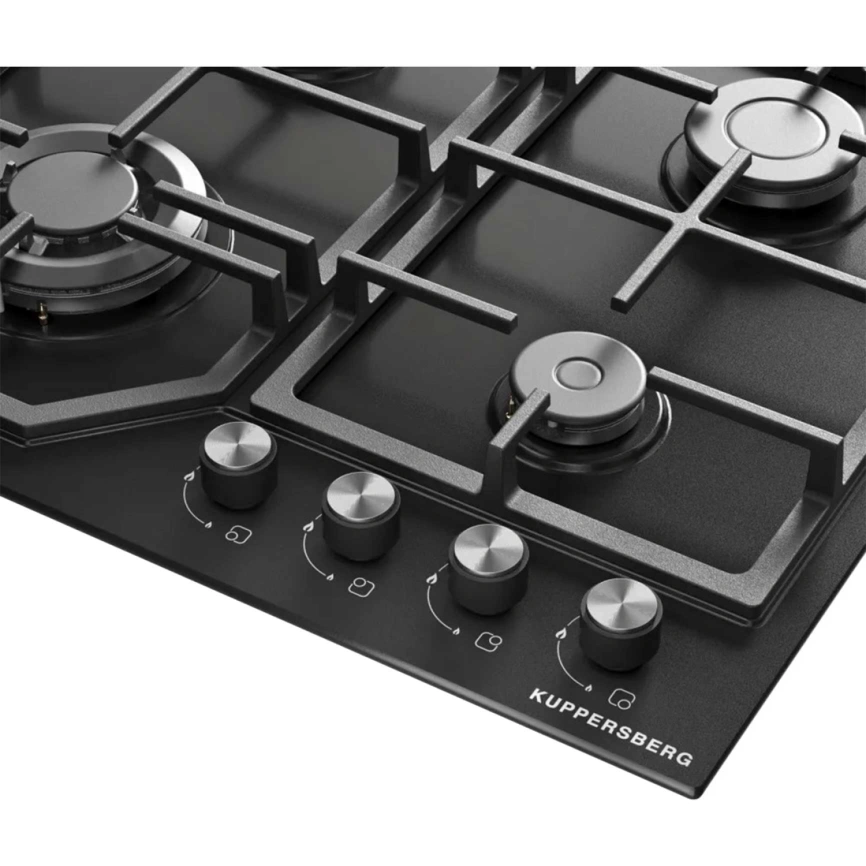 Газовая варочная панель Kuppersberg TS 68 B Black фото 3