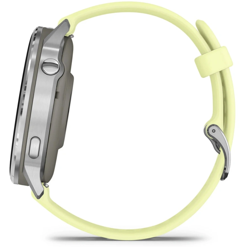 Смарт-часы Garmin Venu 4 45mm Silver Bezel With Citron Silicone Band (010-03014-02) фото 2