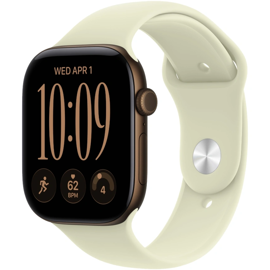 Смарт-часы Apple Watch Series 12 46mm Dark Bronze Aluminum Case with Pale Succulent Sport Band S/M фото 1