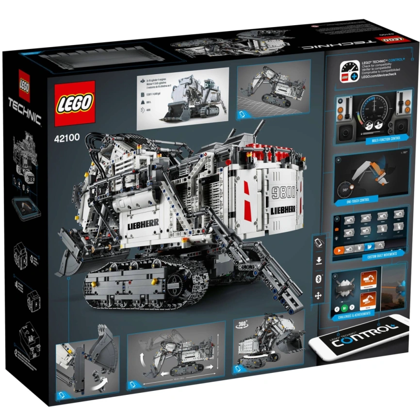 Конструктор LEGO Technic Liebherr R 9800 Excavator 42100 фото 8