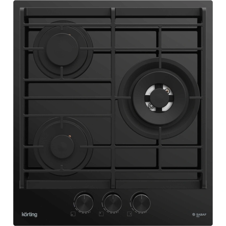 Газовая варочная панель Korting HGG 4955 CTN Black фото 1