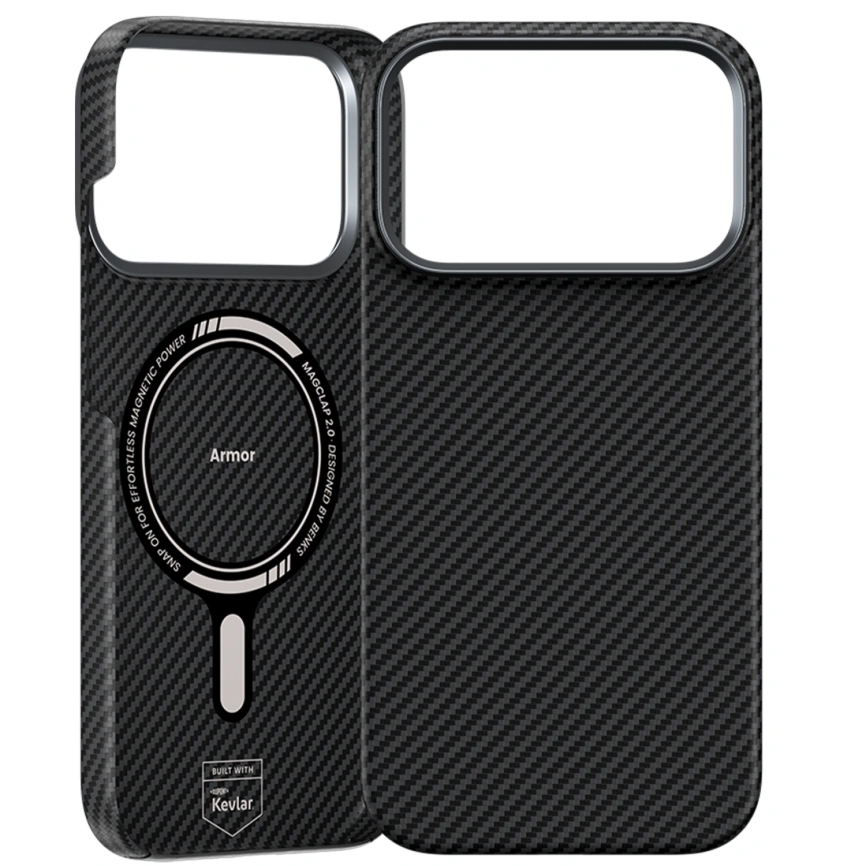 Чехол Benks ArmorAir 600D С1 Case Kevlar для iPhone 18 Pro Black (C.K.FL.AP.BK.A072) фото 2