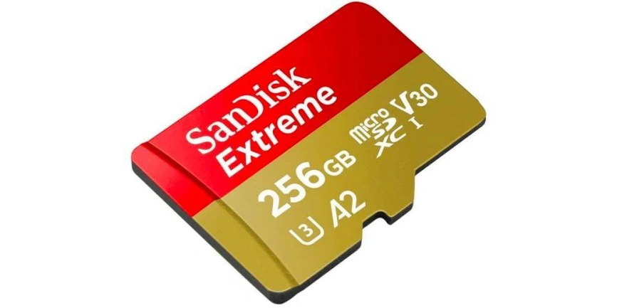 Карта памяти Sandisk Extreme 256GB MicroSDXC Class 10/UHS-I/U3/V30/A2/160 Мб/с SDSQXA1-256G-GN6MA фото 2