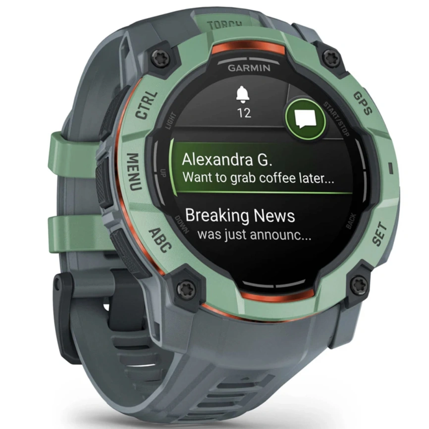 Смарт-часы Garmin Instinct 3 50mm Amoled Neo Tropic with Twilight Band (010-03020-01) фото 3