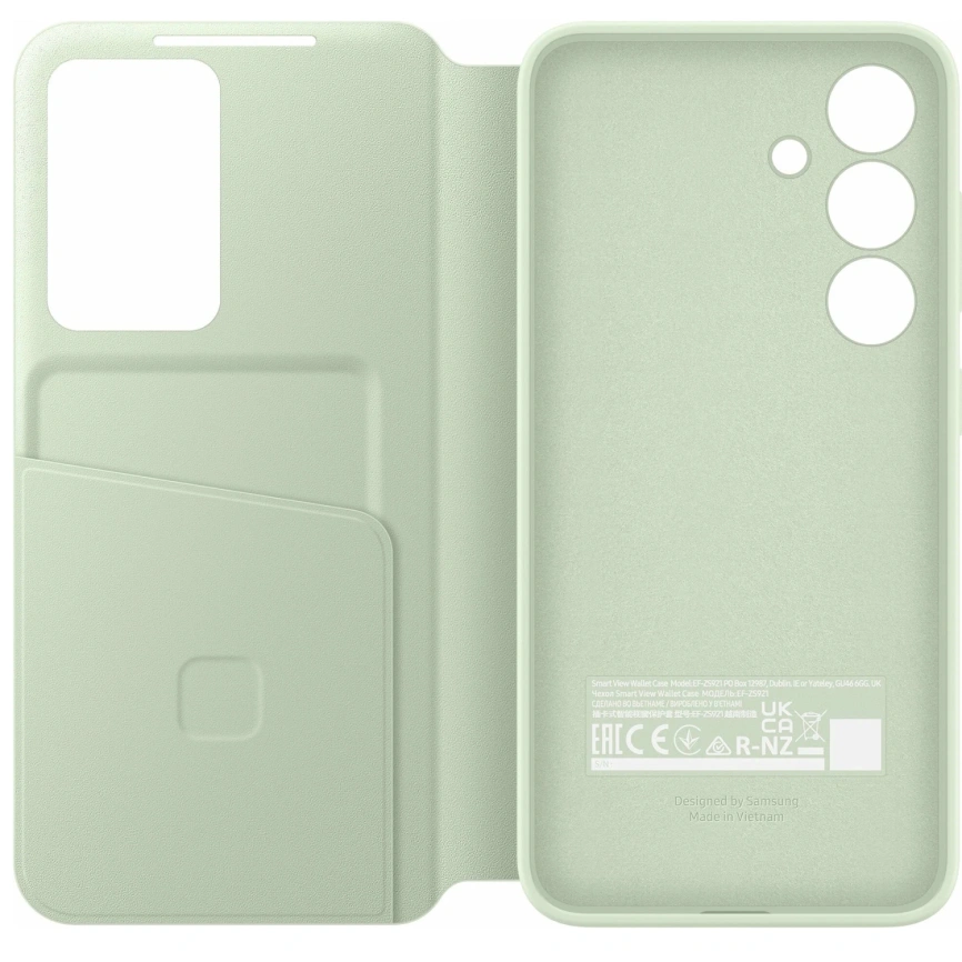Чехол-книжка Samsung Smart View Wallet Case для S24 Plus Light Green фото 5