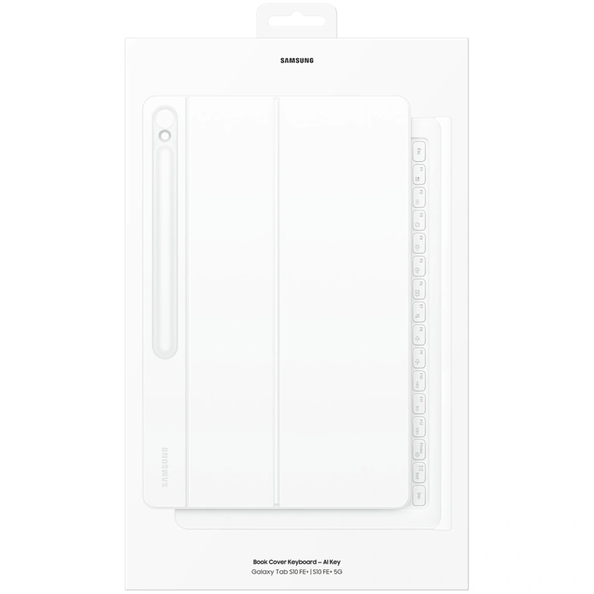 Чехол-клавиатура Samsung Book Cover Keyboard AI Key для Galaxy Tab S10 FE Plus White (EF-DX625UW) фото 10
