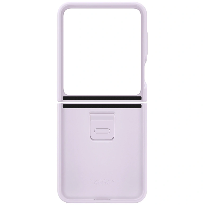 Чехол Samsung Series для Galaxy Z Flip 5 Silicone Case with Ring Lavender фото 3