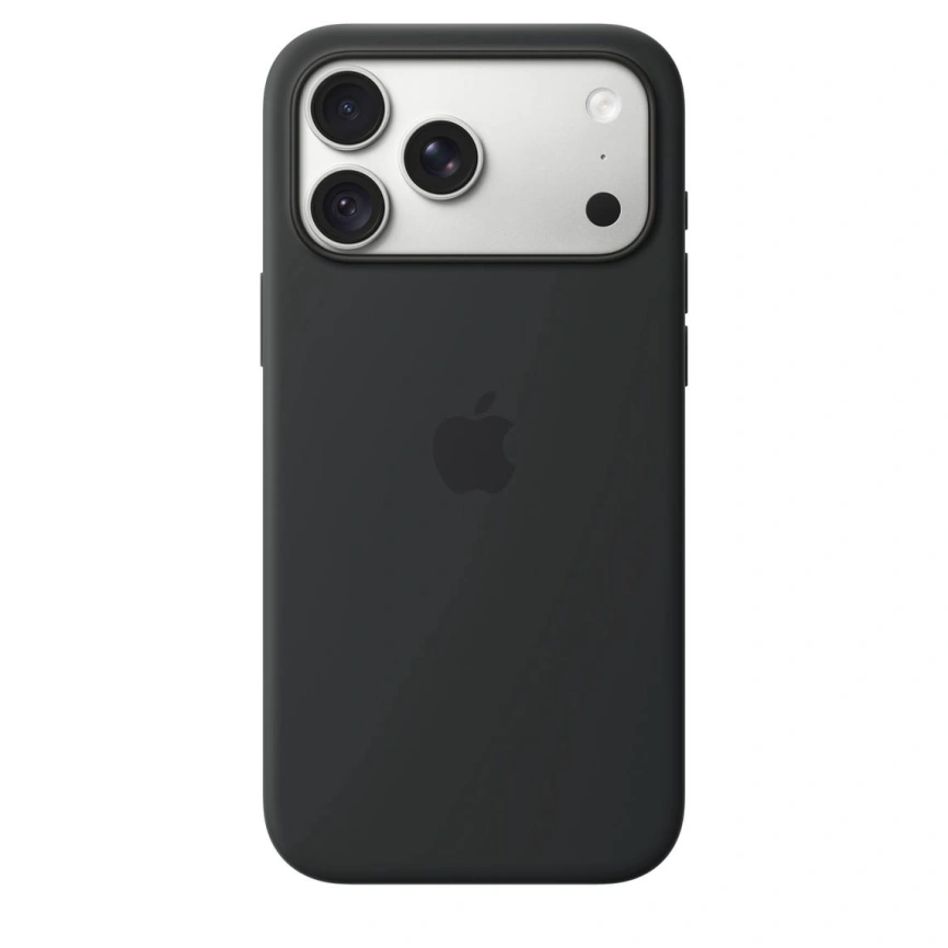 Чехол Apple Silicone Case with MagSafe для iPhone 18 Pro Black (MK8Y4) фото 4