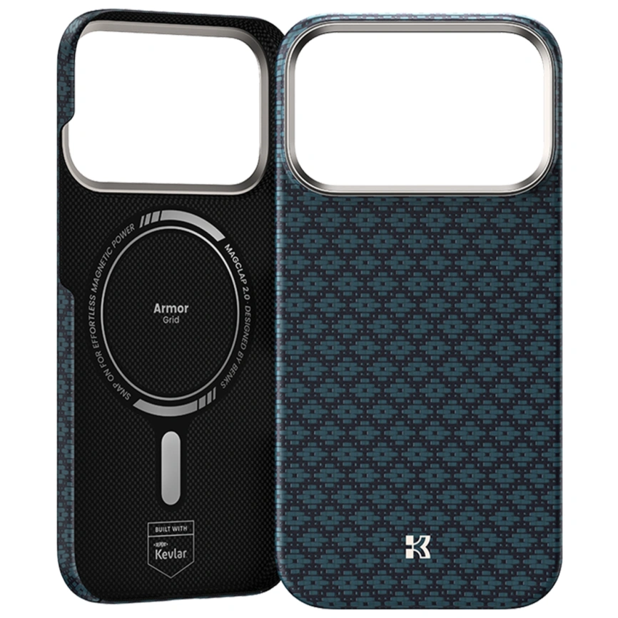 Чехол Benks ArmorGrid Air C1 Case Kevlar для iPhone 18 Pro Beyond Blue (C.K.FL.AP.BE.0072) фото 2
