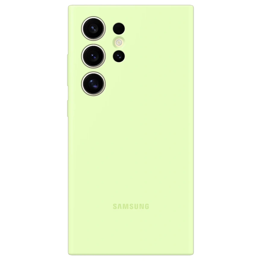 Чехол Samsung Silicone Case для S24 Ultra Light Green фото 1