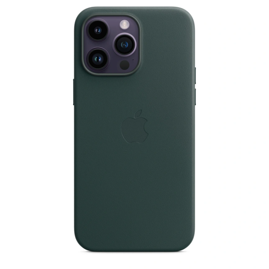 Кожаный чехол Telesin MagSafe для iPhone 14 Pro Forest Green фото 4